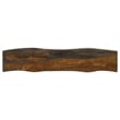 Neve Live Edge Wood Dining Bench Hairpin Legs Grey Sheesham