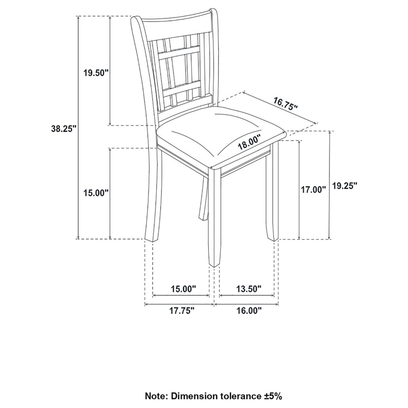 Lavon Wood Dining Side Chair Medium Grey