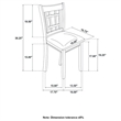 Lavon Wood Dining Side Chair Medium Grey