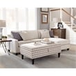 Mcloughlin Upholstered Sloped Arm Sectional Sofa Platinum