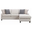 Mcloughlin Upholstered Sloped Arm Sectional Sofa Platinum