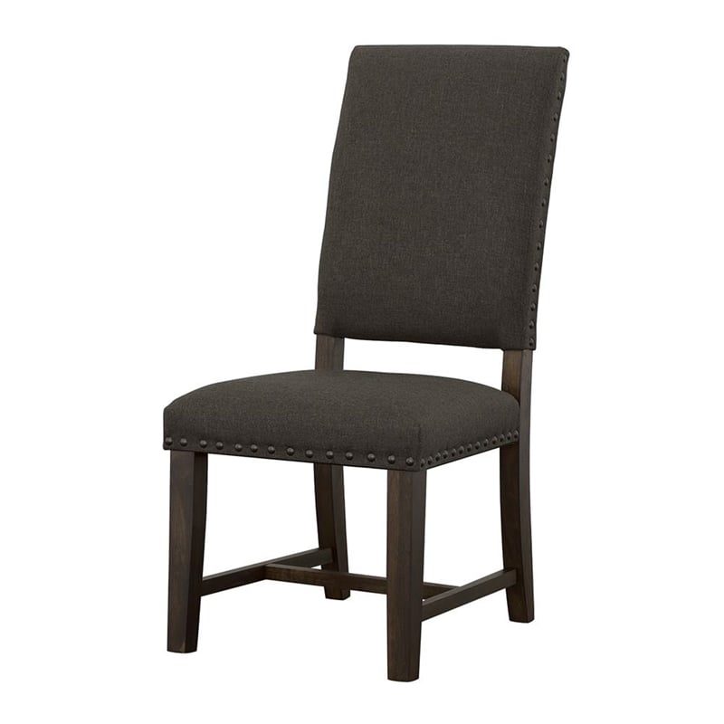 Twain Upholstered Dining Side Chair Warm Grey