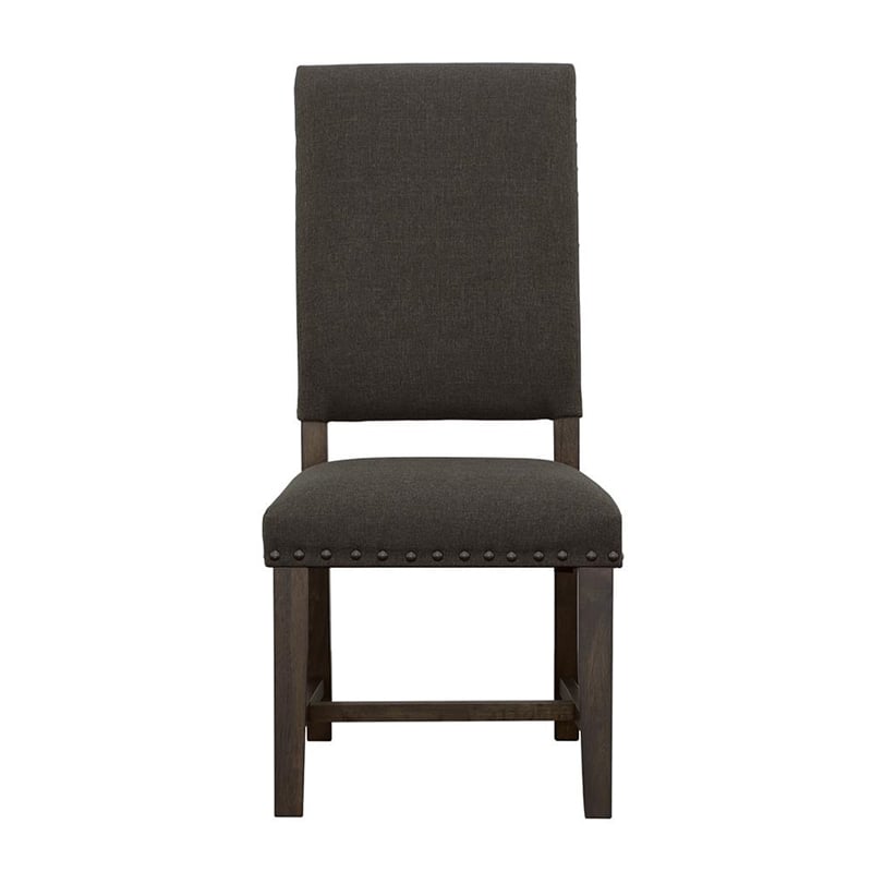 Twain Upholstered Dining Side Chair Warm Grey