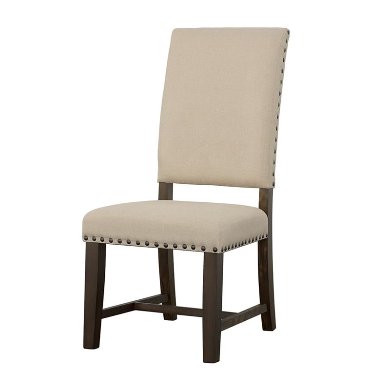 Twain Upholstered Dining Side Chair Beige
