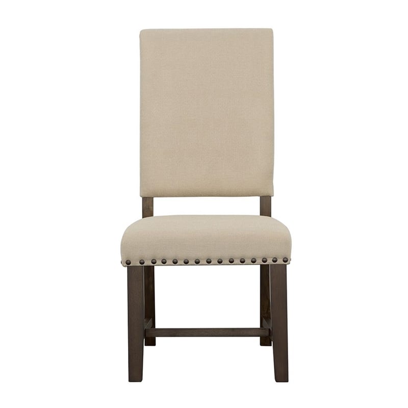 Twain Upholstered Dining Side Chair Beige