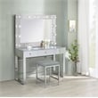 Umbridge Upholstered Square Padded Cushion Vanity Stool
