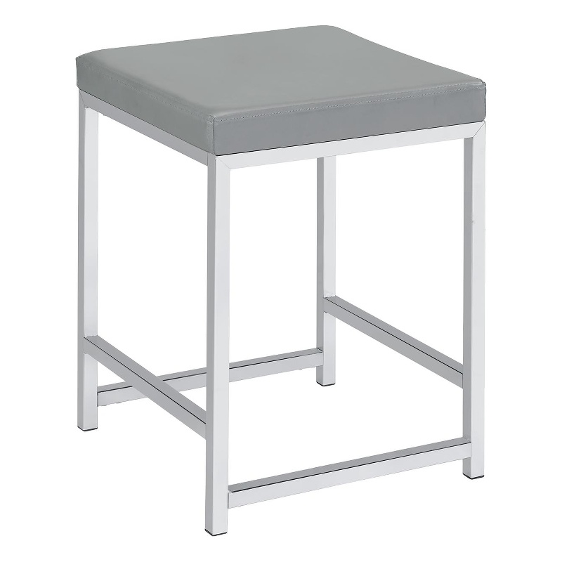 Umbridge Upholstered Square Padded Cushion Vanity Stool