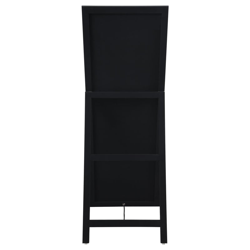 Soline 22 x 61 Inch Framed Standing Floor Mirror Silver