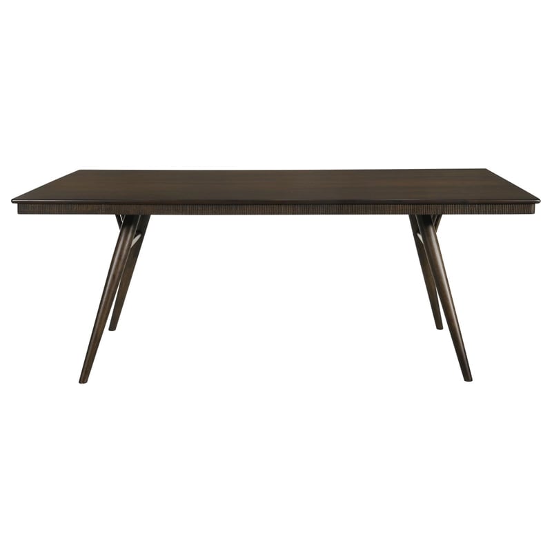 Coaster Wes Rectangular 80-inch Wood Dining Table in Dark Walnut