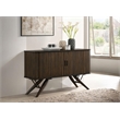 Wes 2-door Sideboard Buffet Storage Cabinet Dark Walnut