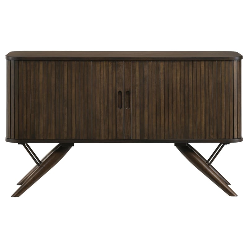 Wes 2-door Sideboard Buffet Storage Cabinet Dark Walnut