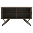 Wes 2-door Sideboard Buffet Storage Cabinet Dark Walnut