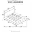 Winslow Wood Queen Storage Panel Bed Smokey Walnut