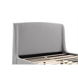 Mosby Upholstered Eastern King Wingback Bed Grey