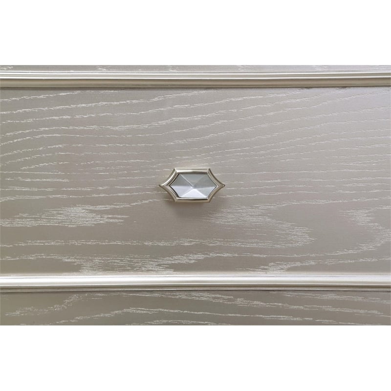 Evangeline 5-piece Eastern King Bedroom Set Silver Oak