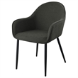 Emma Fabric Upholstered Dining Arm Chair Charcoal