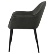 Emma Fabric Upholstered Dining Arm Chair Charcoal
