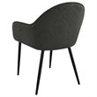 Emma Fabric Upholstered Dining Arm Chair Charcoal