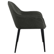 Emma Fabric Upholstered Dining Arm Chair Charcoal