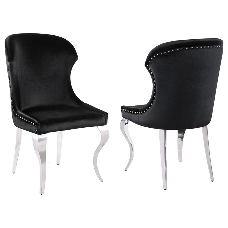 Cheyanne Upholstered Dining Side Chair Black