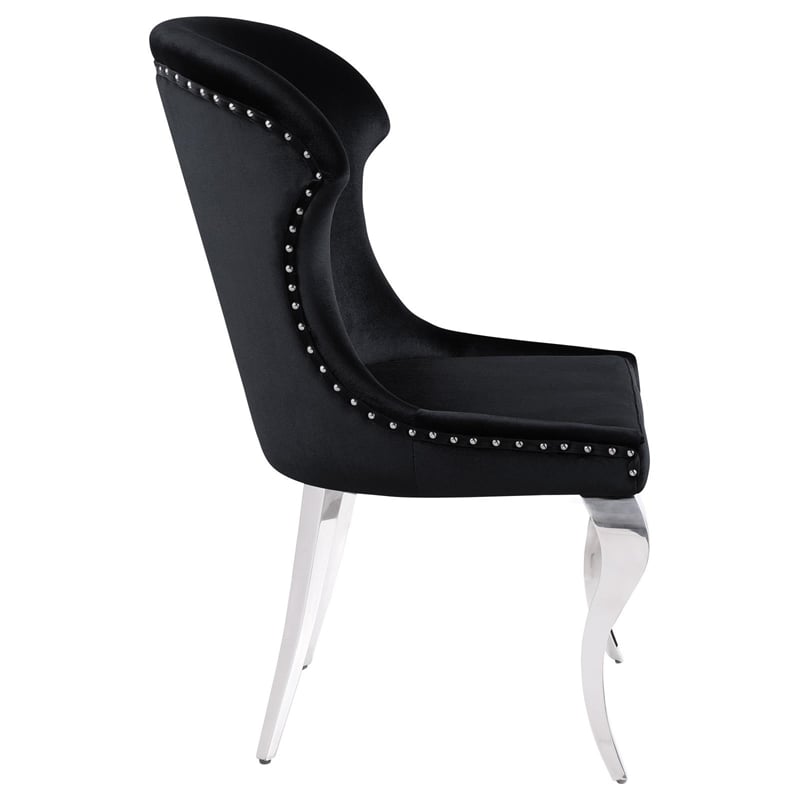 Cheyanne Upholstered Dining Side Chair Black