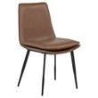 Coaster Ortega 19.75'' Faux Leather Dining Side Chair in Coffee