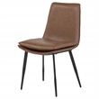 Coaster Ortega 19.75'' Faux Leather Dining Side Chair in Coffee