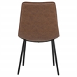 Coaster Ortega 19.75'' Faux Leather Dining Side Chair in Coffee