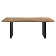 Bradshaw 80-inch Live Edge Wood Dining Table Natural Acacia