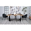 Bradshaw 80-inch Live Edge Wood Dining Table Natural Acacia