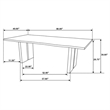 Bradshaw 80-inch Live Edge Wood Dining Table Natural Acacia