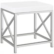 Eliza Vanity Set with Lighting & Stool White and Chrome