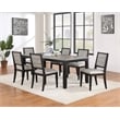 Elodie Rectangular 78-inch Extension Leaf Dining Table Black