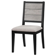 Elodie Wood Dining Side Chair Grey and Black