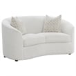 Rainn 2-piece Boucle Upholstered Sloped Arm Sofa Set Latte