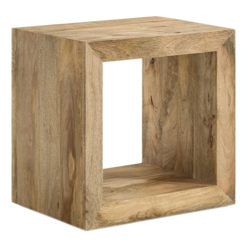 Benton Rectangular Solid Wood End Table Natural