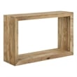 Benton Rectangular Solid Wood Sofa Console Table Natural