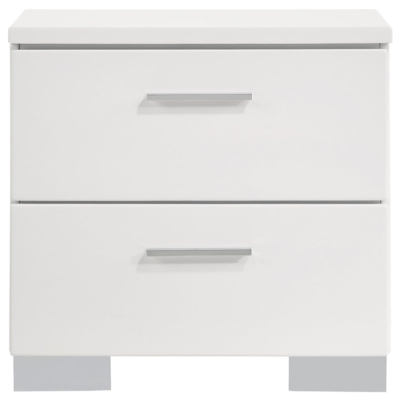 Felicity 4-piece Twin Bedroom Set White High Gloss