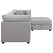 Cambria 4-piece Upholstered Modular Sectional Sofa Grey