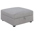 Cambria 4-piece Upholstered Modular Sectional Sofa Grey