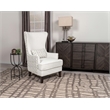Pippin Upholstered High Wingback Accent Chair Latte
