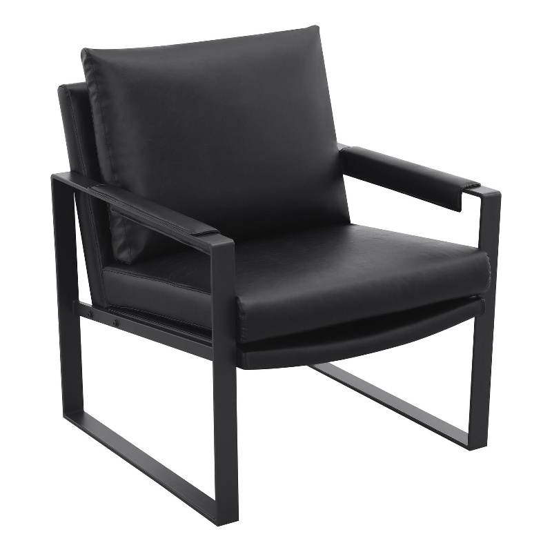 Rosalind Upholstered Track Arm Accent Chair Black
