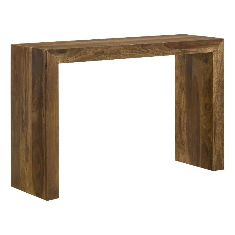 Odilia Rectangular Solid Wood Entryway Console Table Auburn