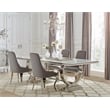 Antoine 5-piece Rectangular Glass Top Dining Table Set Grey