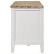 Hollis 2-door Wood 67-inch TV Stand with Drawer Brown and White