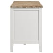 Hollis 2-door Wood 67-inch TV Stand with Drawer Brown and White
