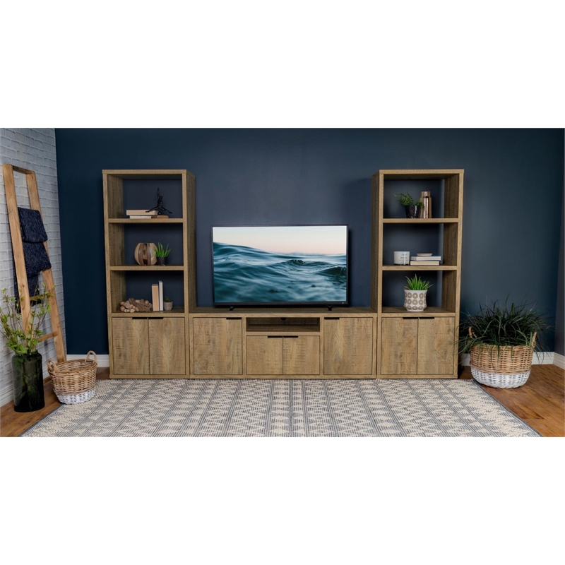 Tabby 4-door Engineered Wood 60-inch TV Stand Mango