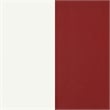Retro 5-piece Oval Dining Table Set White and Red