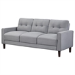 Bowen Upholstered Track Arm Tufted Sofa Grey