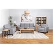 Bowen Upholstered Track Arm Tufted Accent Chair Grey